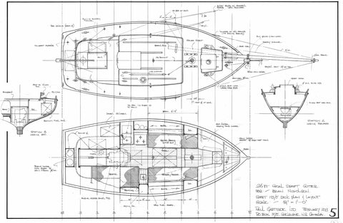 26ft Shoal Draft Cutter, Design #193