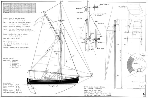 24ft Double Ended Cutter HANNAH II, Design #199