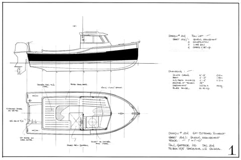 16 ft Outboard Runabout, Design #204