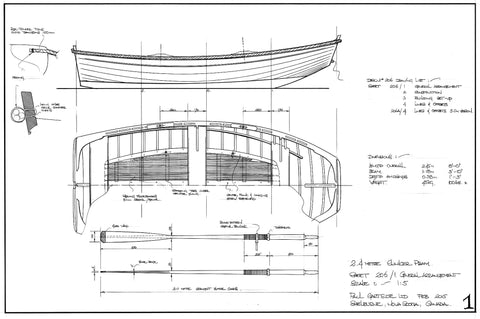 2.45 metre and 3.05 metre Clinker Pram Dinghies  Design #206 & 206A