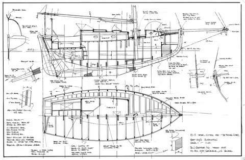 10.3 Metre Gaff Cutter, Design # 207