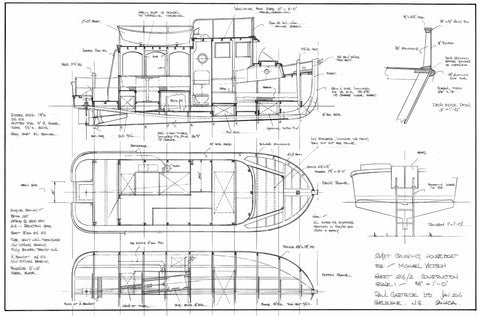 24ft Cruising Houseboat, Design #216