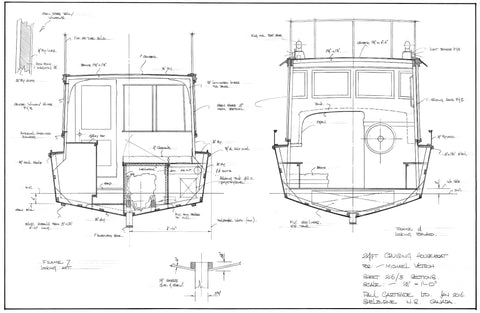 24ft Cruising Houseboat, Design #216