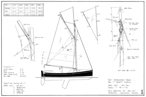 16 ft Gaff Sloop, Design #218