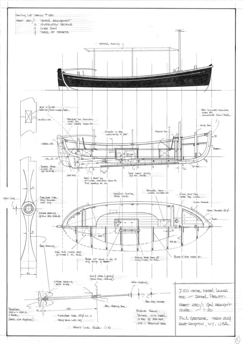 7.50 Metre Diesel Launch  Design #280