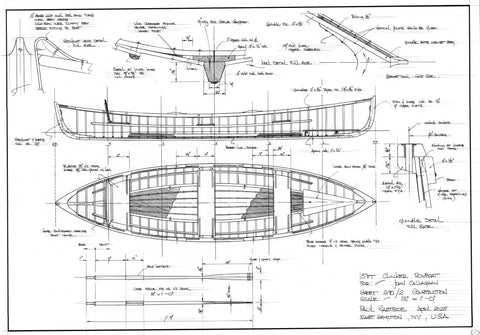 15ft Double Ended Clinker Skiff Design #290