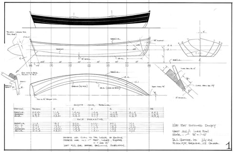 11 ft and 12 ft Flat-bottomed dinghies, Designs #201 and #202