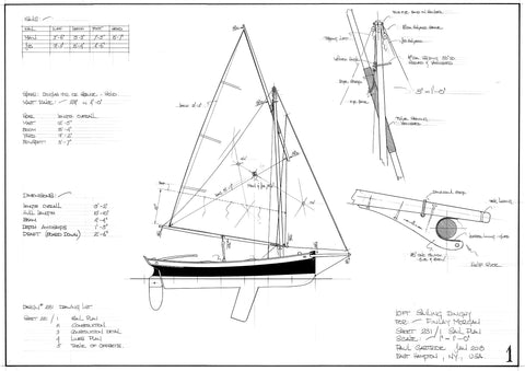 10FT Sailing Dinghy,  Design #231