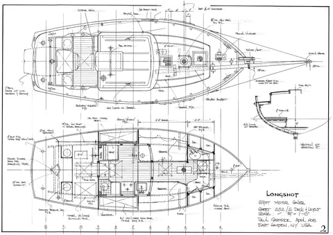 29ft Motor Sailer 'Long shot', Design #232