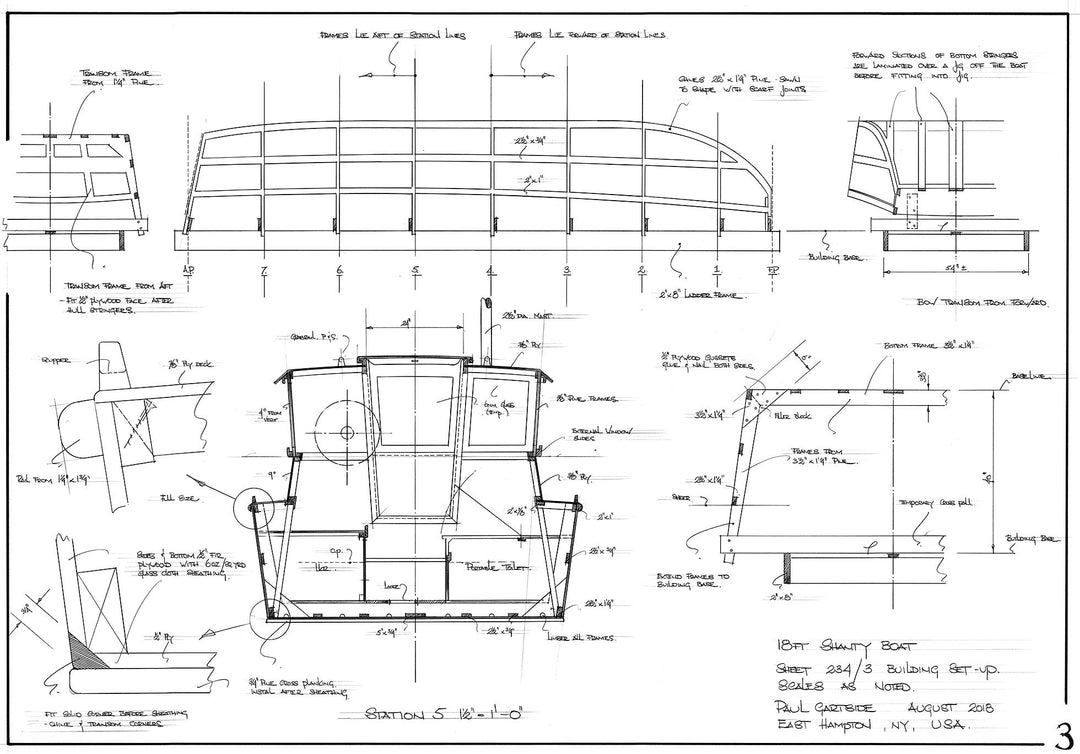 18ft Shanty Boat, Design #234 – Gartside Boats