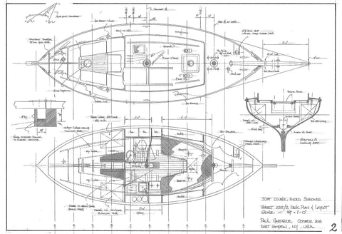 30ft Double ended Schooner, Design#235