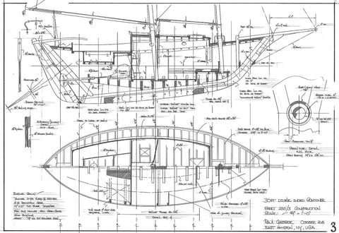 30ft Double ended Schooner, Design#235