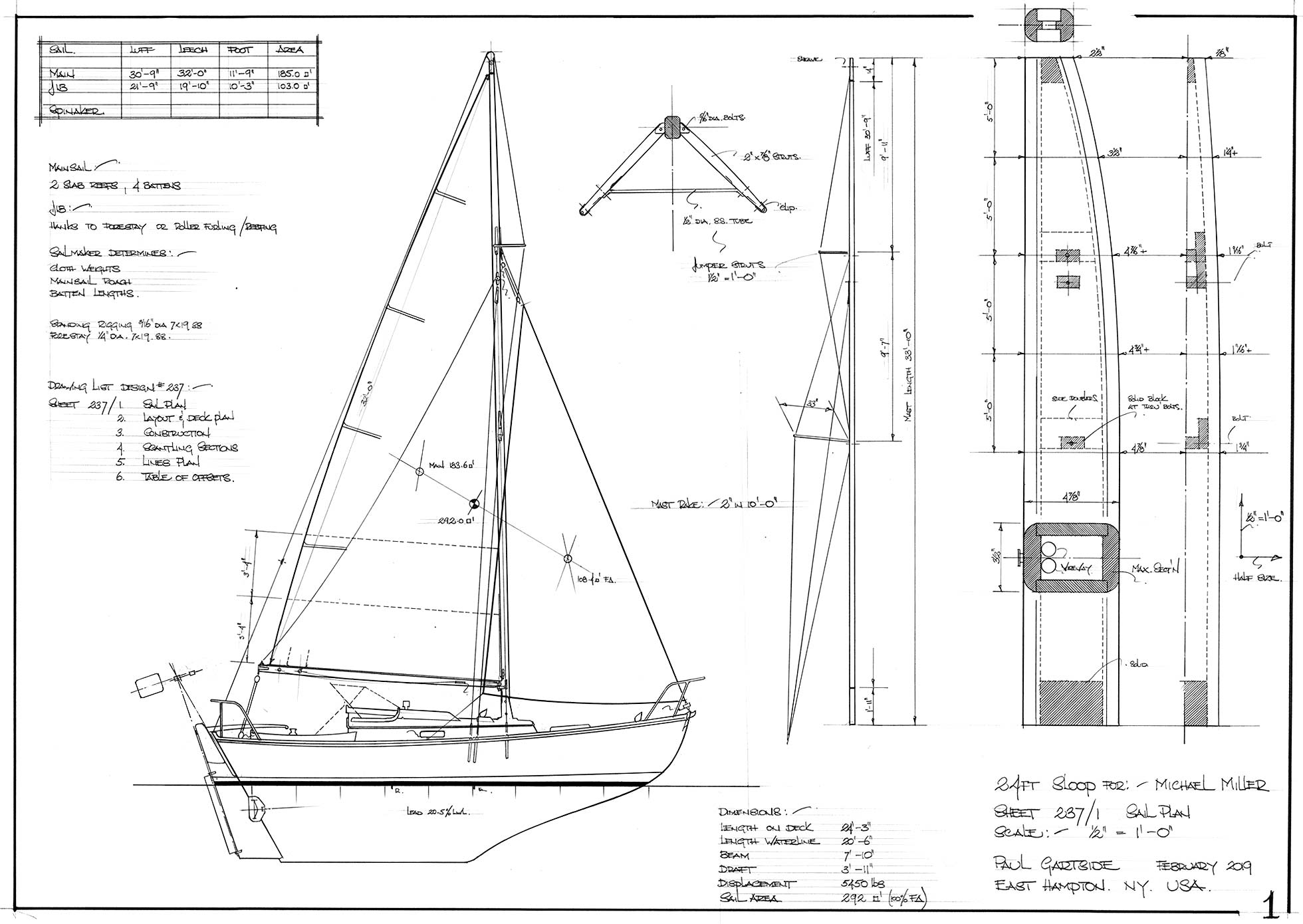 24Ft Sloop, Design #237 – Gartside Boats