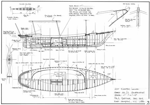 21ft Electric Launch, Design #241