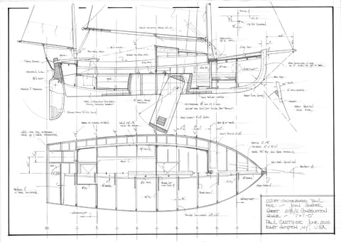 22Ft Centreboard Yawl Plan #298