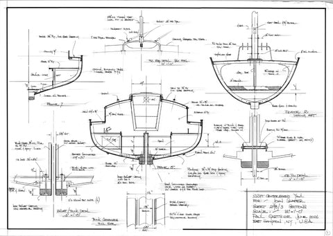 22Ft Centreboard Yawl Plan #298