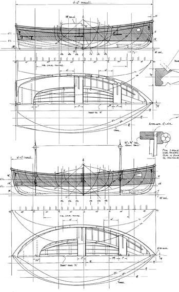 9 and 10 ft Clinker Yacht Tender, Designs #104 and #105