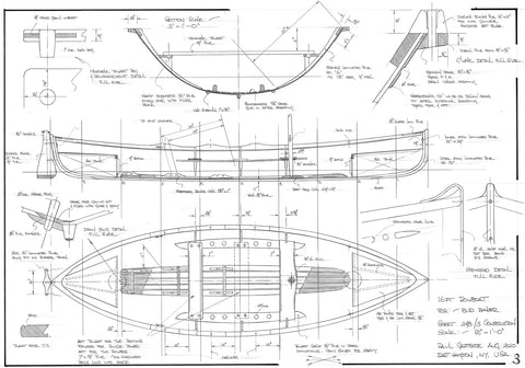 16ft double ended rowing skiff Design #242