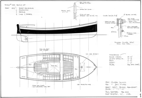 18 ft Clinker Launch, Design #243