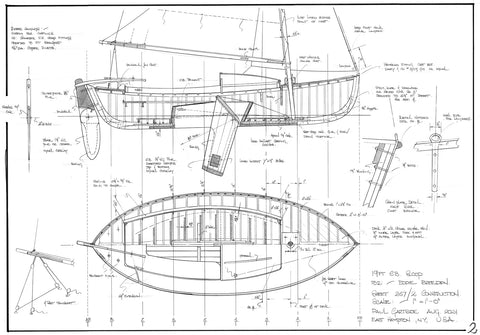 19ft double ended CB sloop, Design #257