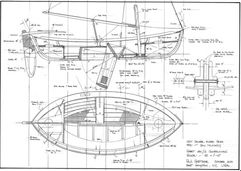 14FT Double Ended Sailing Dinghy 'Skraeling' Design #260