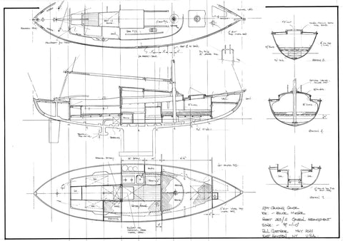 27FT Cruising Canoe, Design #263