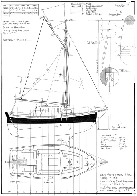 30ft Motor Sailer Design #264