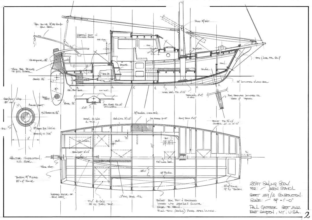 25ft Sailing Scow Design #269 – Gartside Boats
