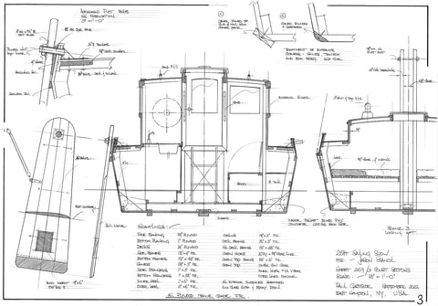 Model Scow 25ft Sailing Scow Design #269 – Gartside Boats