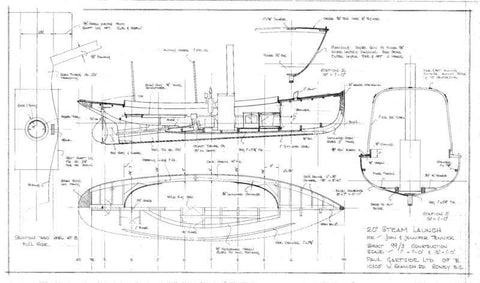 20 ft Steam Launch, Design #99