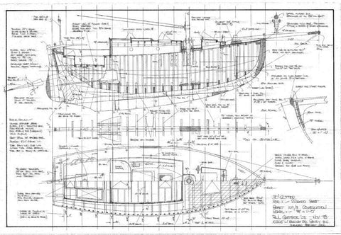 30 Ft Gaff Cutter, Design #109