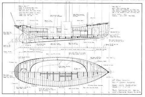 23 ft Steam Launch, Design #125