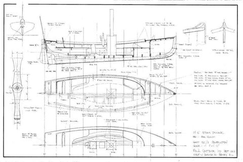 19 ft Steam Pinnace, Design #132