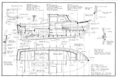 22 ft Motor launch, Design #141