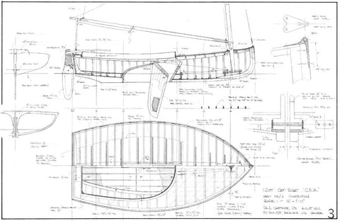 12ft Cat Boat C.F.A  Design #186