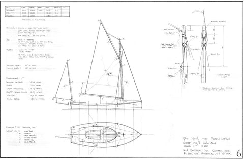 17 ft (5.18 metre) Centreboard Yawl, design #191