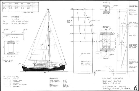 43ft Steel Motor Sailer Design #200