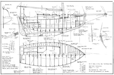 10.3 Metre Gaff Cutter, Design # 207