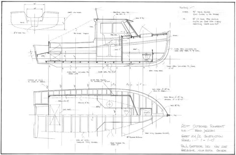 20ft Outboard Runabout, Design #214