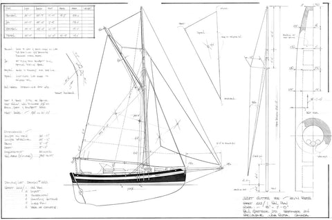 32 ft Gaff Cutter, Design #223