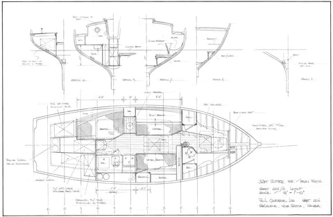 32 ft Gaff Cutter, Design #223