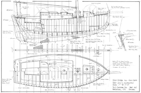 32 ft Gaff Cutter, Design #223