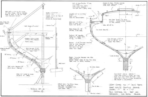 32 ft Gaff Cutter, Design #223