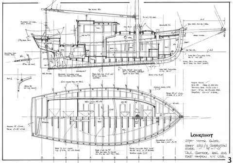 29ft Motor Sailer 'Long shot', Design #232