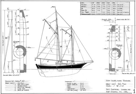 30ft Double ended Schooner, Design#235