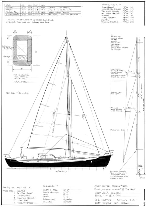 45ft Cutter, Design #236