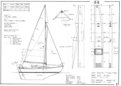 24Ft Sloop, Design #237