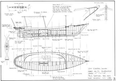 21ft Electric Launch, Design #241