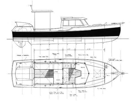 24 ft Launch "Wayward", Design #119