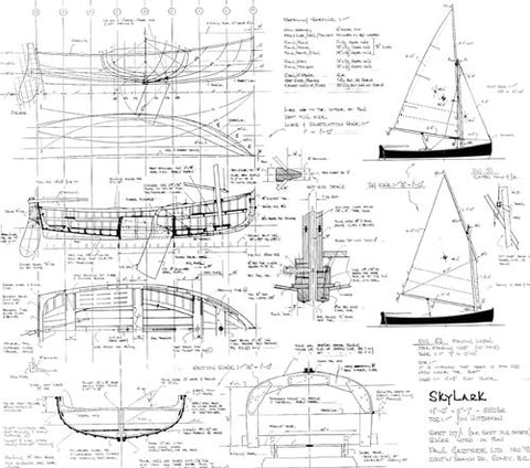 14 ft Lapstrake Sailing Dinghy "Skylark", Design #107